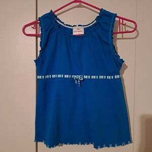 Hanna Andersson teal tank top girls size 10